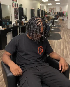 Neat two-strand twists of even size